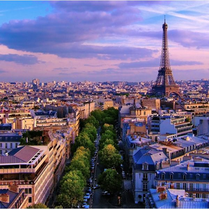 Вид на Париж и Эйфелеву башню (с) Moyan Brenn
